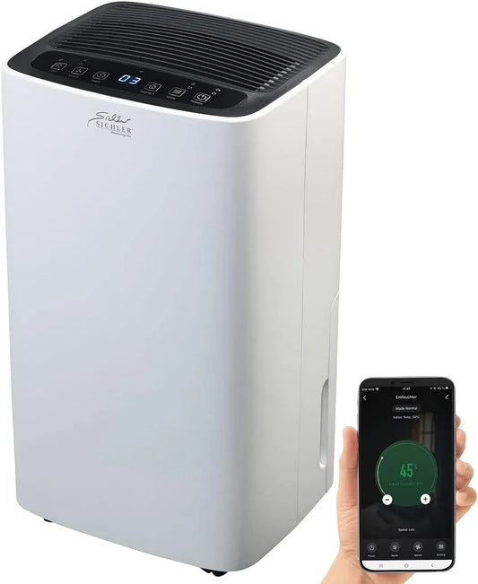 Deumidificatore LFT-300.app, 2 L, timer, ampio serbatoio, timer 12 h, 12 L/giorno