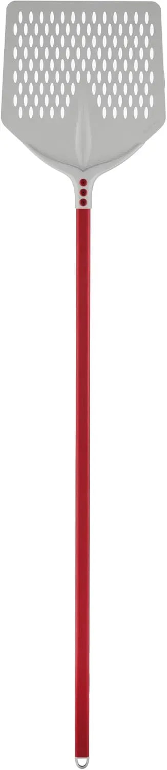 Pala pizza Tulip in alluminio anodizzato quadra forata 33x33 cm dotato di manico 150 cm